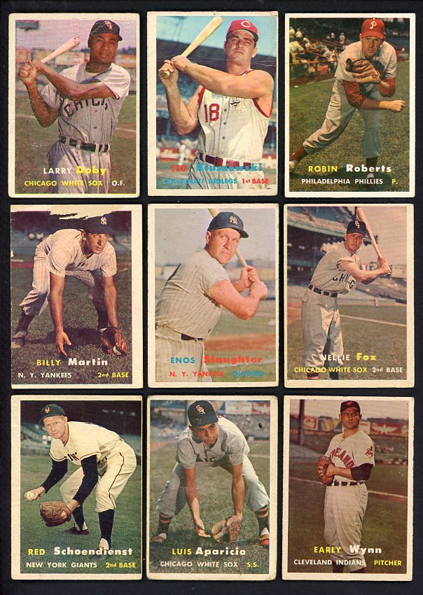 1957 Topps Set Lot 88 Diff Bargain Grade Fox Martin Aparicio 528856