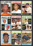 1964 Topps Set Lot 148 Diff Bargain Grade Banks Maris Killebrew 528886