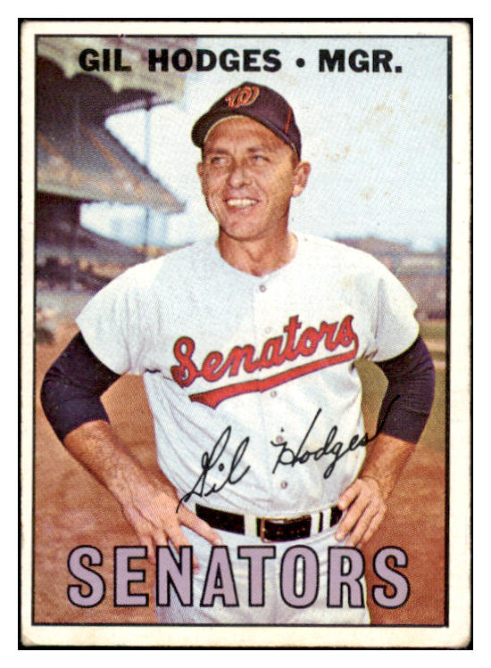 1967 Topps Baseball #228 Gil Hodges Senators VG 528902