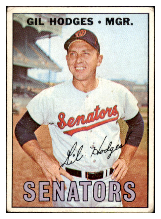 1967 Topps Baseball #228 Gil Hodges Senators VG 528903