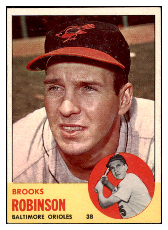 1963 Topps Baseball #345 Brooks Robinson Orioles EX+/EX-MT 528917