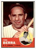 1963 Topps Baseball #340 Yogi Berra Yankees EX 528919