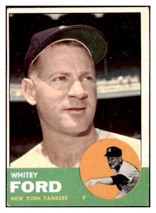 1963 Topps Baseball #446 Whitey Ford Yankees EX+/EX-MT 528924