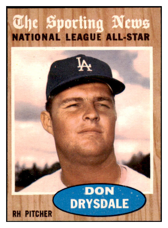 1962 Topps Baseball #398 Don Drysdale A.S. Dodgers NR-MT 528927