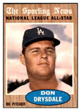 1962 Topps Baseball #398 Don Drysdale A.S. Dodgers NR-MT 528927