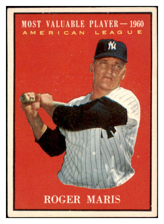 1961 Topps Baseball #478 Roger Maris MVP Yankees EX+/EX-MT 528929