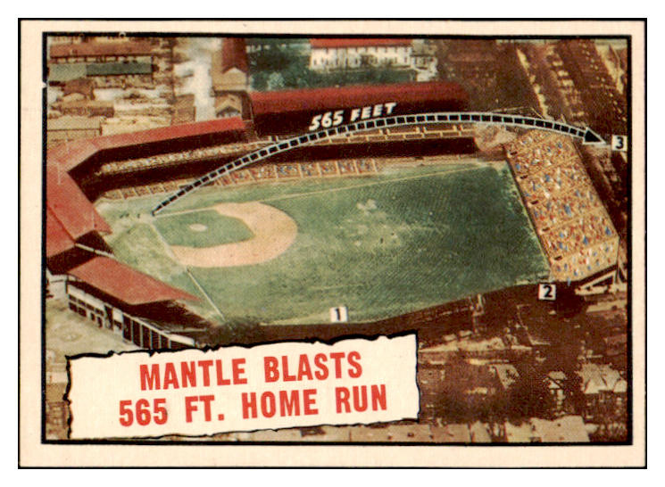 1961 Topps Baseball #406 Mickey Mantle IA Yankees NR-MT 528943