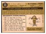 1960 Topps Baseball #035 Whitey Ford Yankees EX+/EX-MT 528953