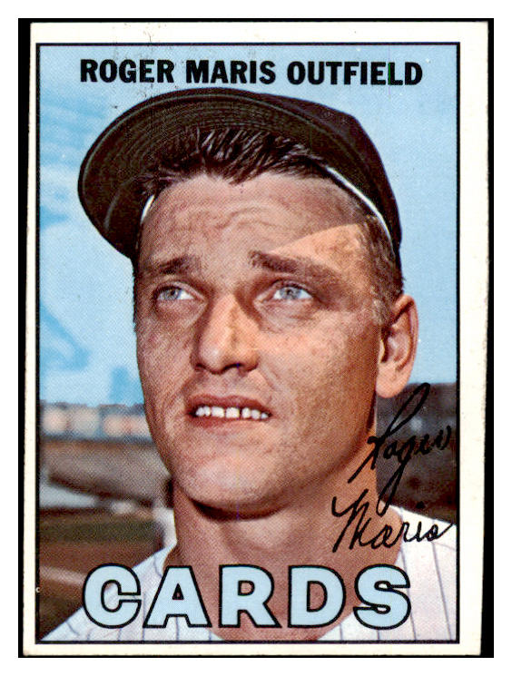 1967 Topps Baseball #045 Roger Maris Cardinals EX 528956