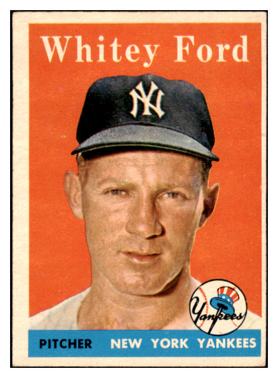 1958 Topps Baseball #320 Whitey Ford Yankees EX+/EX-MT 528969