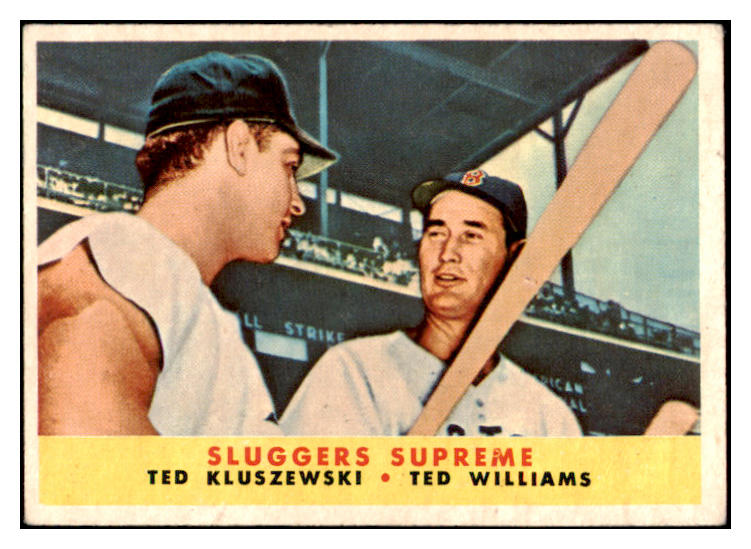 1958 Topps Baseball #321 Ted Williams Ted Kluszewski EX+/EX-MT 528970