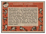 1958 Topps Baseball #321 Ted Williams Ted Kluszewski EX+/EX-MT 528970