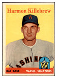 1958 Topps Baseball #288 Harmon Killebrew Senators EX+/EX-MT 528982
