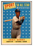 1958 Topps Baseball #482 Ernie Banks A.S. Cubs EX 528987