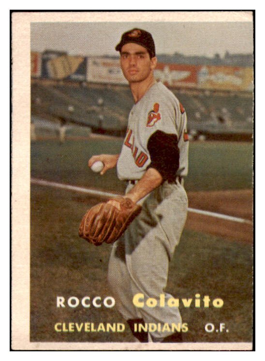 1957 Topps Baseball #212 Rocky Colavito Indians GD-VG 528991