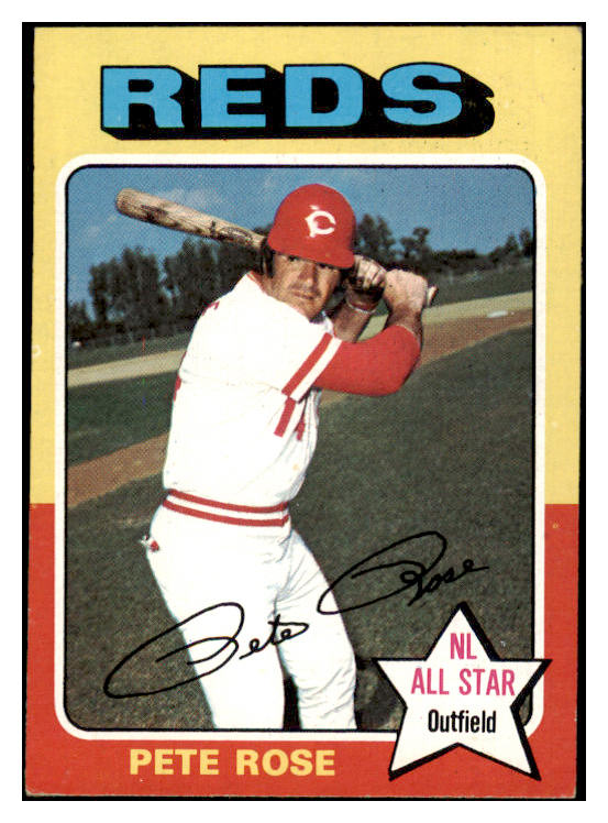 1975 Topps Baseball #320 Pete Rose Reds EX 529000