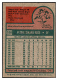 1975 Topps Baseball #320 Pete Rose Reds EX 529000