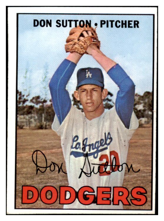 1967 Topps Baseball #445 Don Sutton Dodgers EX-MT 529004