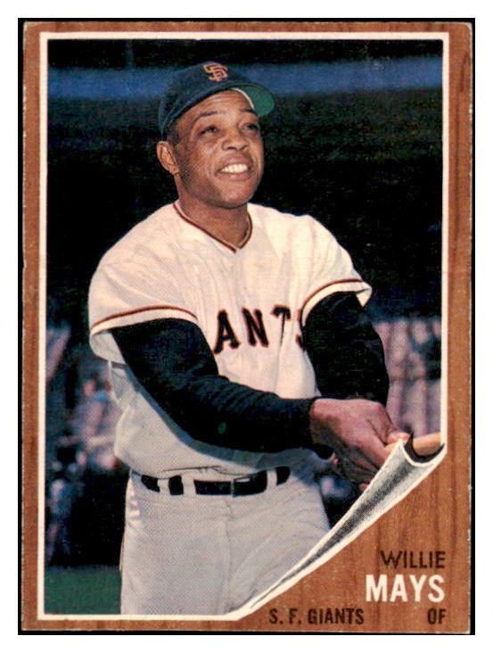 1962 Topps Baseball #300 Willie Mays Giants VG-EX 529008