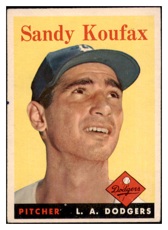 1958 Topps Baseball #187 Sandy Koufax Dodgers VG-EX 529018