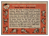 1958 Topps Baseball #436 Willie Mays Duke Snider VG-EX 529019