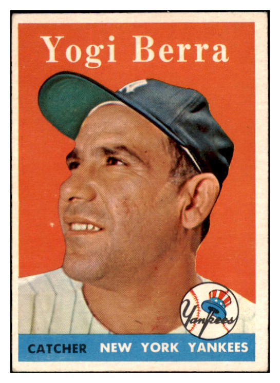 1958 Topps Baseball #370 Yogi Berra Yankees VG-EX 529023