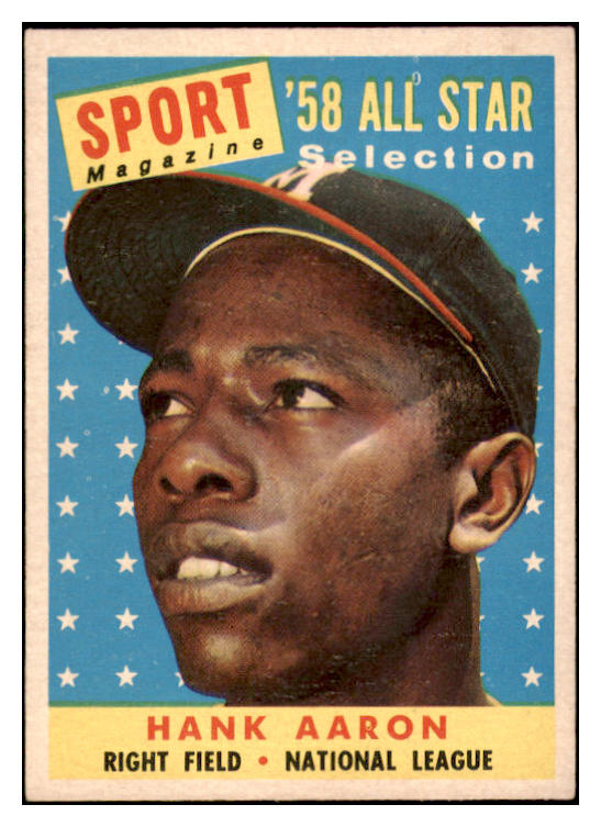 1958 Topps Baseball #488 Hank Aaron A.S. Braves EX-MT 529029