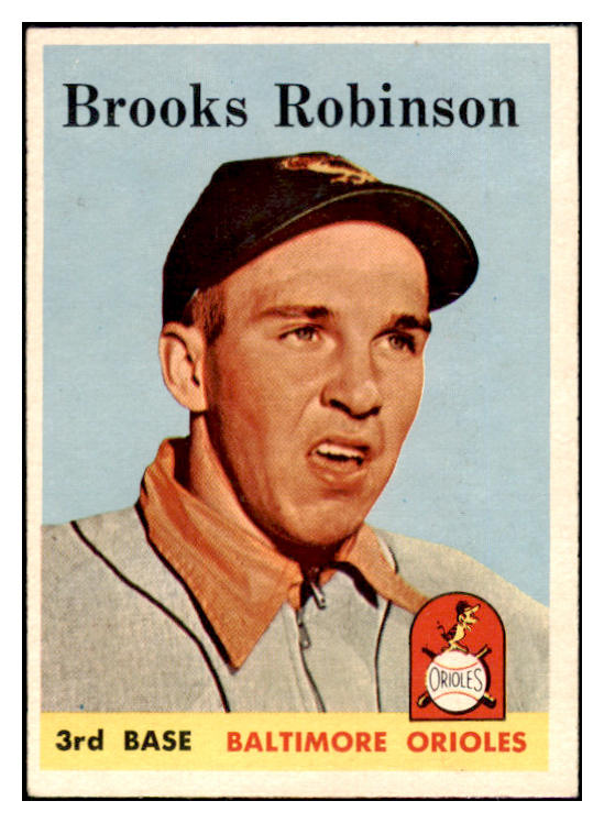1958 Topps Baseball #307 Brooks Robinson Orioles EX-MT 529032