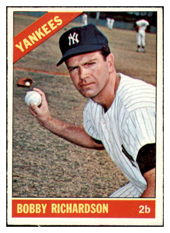 1966 Topps Baseball #490 Bobby Richardson Yankees EX 529049