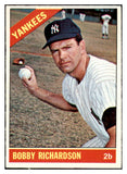 1966 Topps Baseball #490 Bobby Richardson Yankees EX 529049