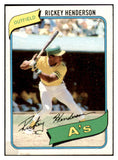 1980 Topps Baseball #482 Rickey Henderson A's EX-MT 529050