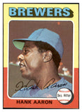 1975 Topps Baseball #660 Hank Aaron Brewers EX-MT 529052