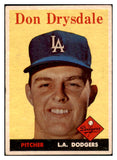 1958 Topps Baseball #025 Don Drysdale Dodgers VG-EX 529056