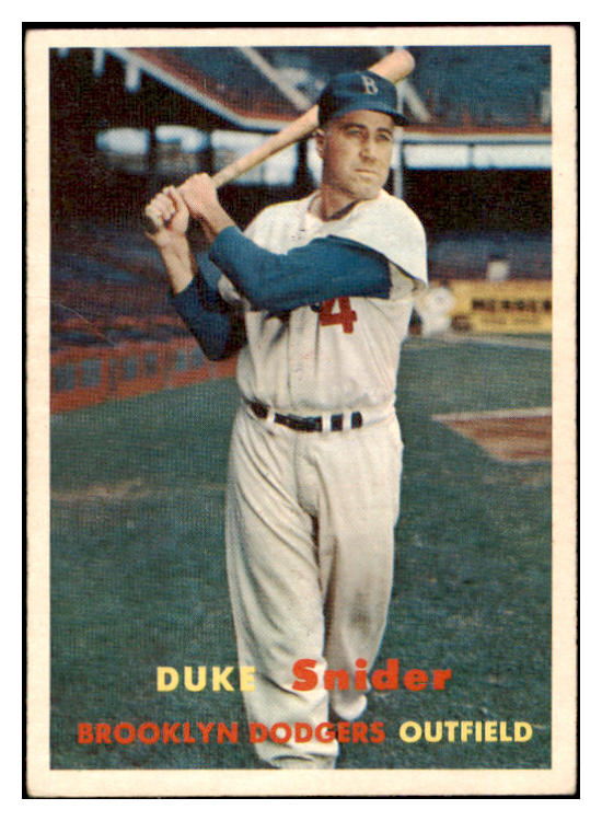 1957 Topps Baseball #170 Duke Snider Dodgers EX-MT 529059