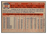 1957 Topps Baseball #090 Warren Spahn Braves EX-MT 529064