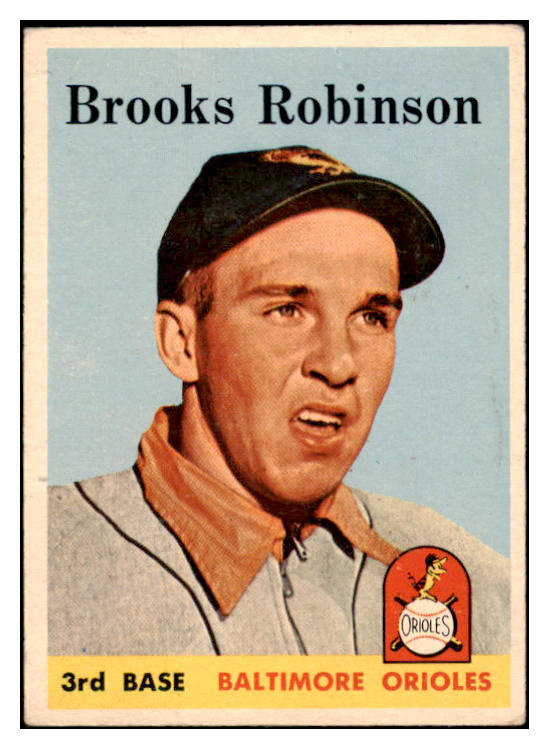 1958 Topps Baseball #307 Brooks Robinson Orioles VG-EX 529069