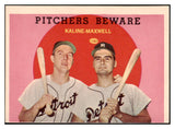 1959 Topps Baseball #034 Al Kaline Charlie Maxwell VG-EX 529075