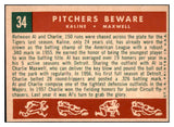 1959 Topps Baseball #034 Al Kaline Charlie Maxwell VG-EX 529075
