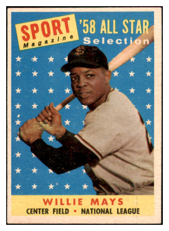 1958 Topps Baseball #486 Willie Mays A.S. Giants EX-MT 529077