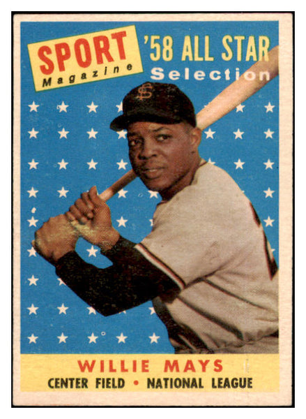 1958 Topps Baseball #486 Willie Mays A.S. Giants EX-MT 529077