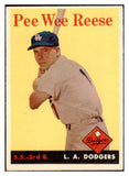 1958 Topps Baseball #375 Pee Wee Reese Dodgers EX-MT 529084