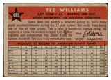 1958 Topps Baseball #485 Ted Williams A.S. Red Sox VG 529088