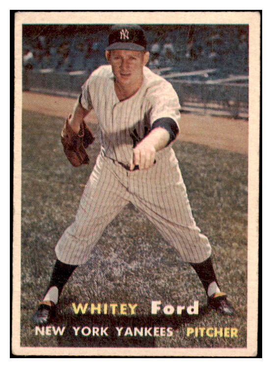 1957 Topps Baseball #025 Whitey Ford Yankees VG-EX 529090