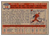 1957 Topps Baseball #018 Don Drysdale Dodgers VG-EX 529091