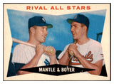 1960 Topps Baseball #160 Mickey Mantle Ken Boyer EX-MT 529097