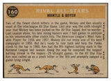 1960 Topps Baseball #160 Mickey Mantle Ken Boyer EX-MT 529097