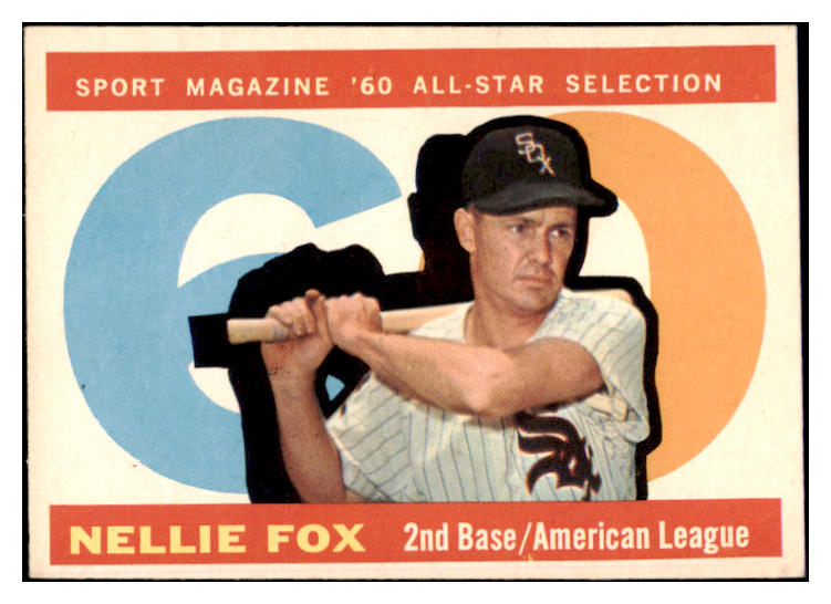 1960 Topps Baseball #555 Nellie Fox A.S. White Sox EX-MT 529098