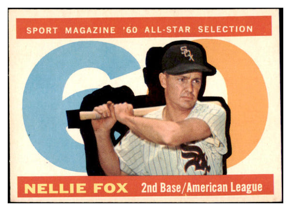 1960 Topps Baseball #555 Nellie Fox A.S. White Sox EX-MT 529098