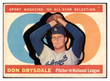 1960 Topps Baseball #570 Don Drysdale A.S. Dodgers VG-EX 529099