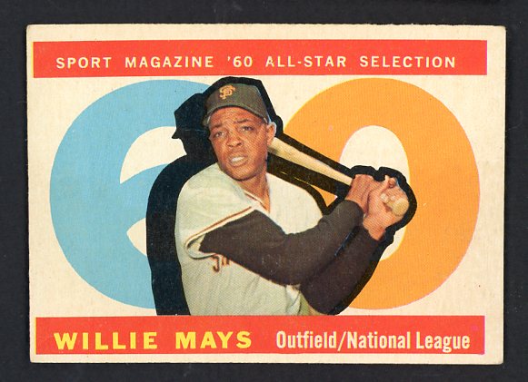 1960 Topps Baseball #564 Willie Mays A.S. Braves VG-EX 529101